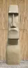 Product image 1 of the product “Moai head, 300 cm H | Natural stone (Basanit), stonemasonry ”